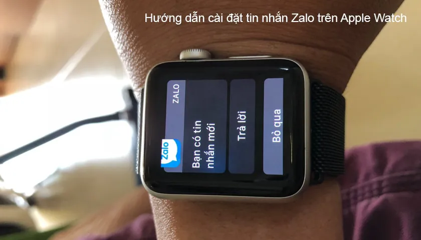 Cách cài đặt Zalo trên Apple Watch Series 5