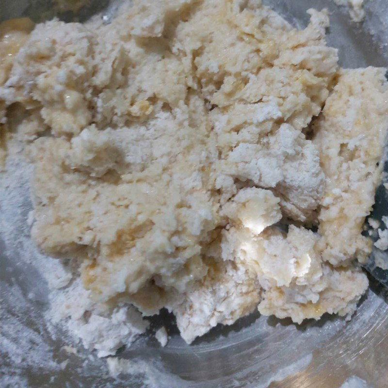 Bước 4 Trộn và nhồi bột Bánh mì nhân trứng sữa (Custard)
