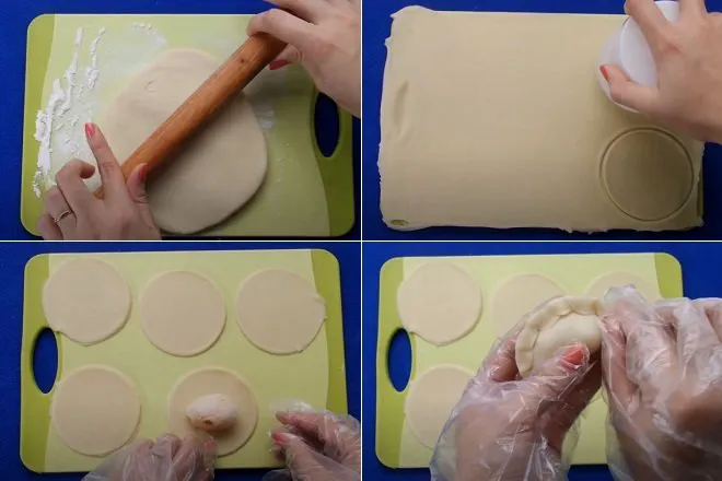 cách nặn tạo hình bánh quai vạc nhân dừa