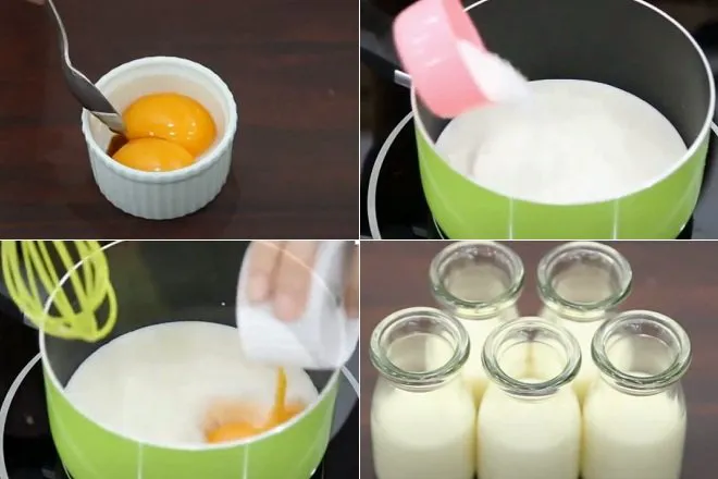 làm lớp thạch pudding sữa gelatin