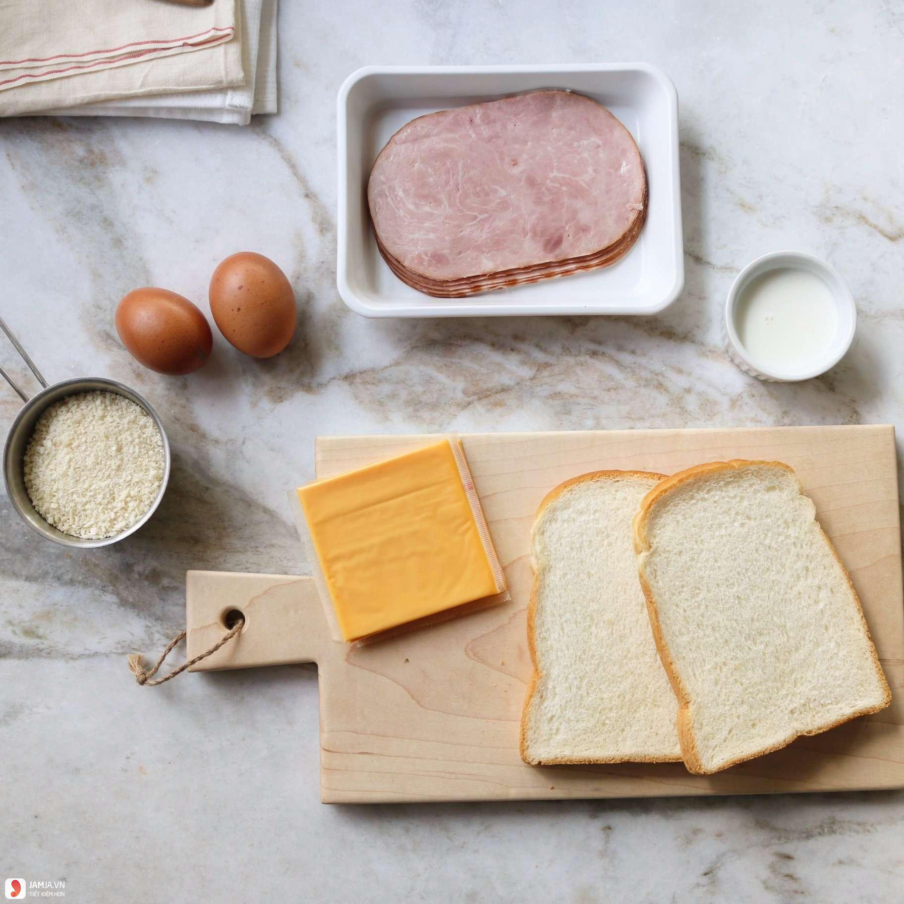 cách làm bánh mì sandwich kẹp trứng 1