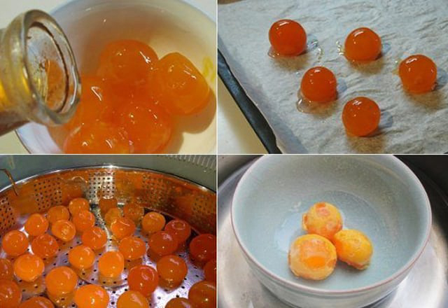 Cách làm bông lan trứng muối sốt kim sa hấp trứng