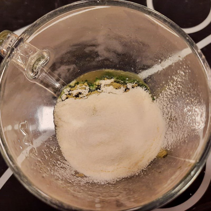 Bước 2 Pha hỗn hợp bột với nước Trà sữa matcha