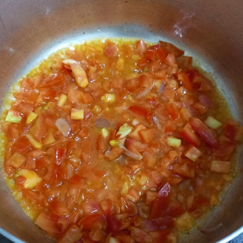 Bước 4 Nấu xíu mại sốt cà chua Xíu mại viên sốt cà chua