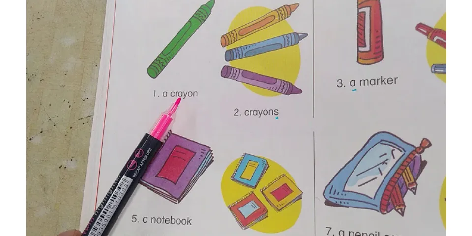Crayon tiếng Anh là gì