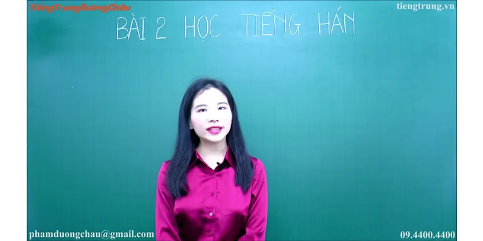 Học tiếng Trung cho người mới bắt đầu bài 2