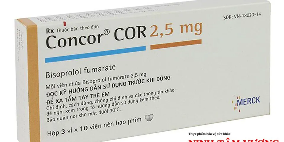 Top 9 thuốc concor cor 2 5 mg 2022
